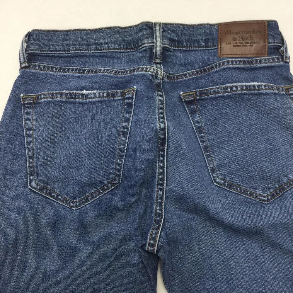 Abercrombie & Fitch Rustin Athletic Skinny Jeans Mens 29x30 Distressed Stretch